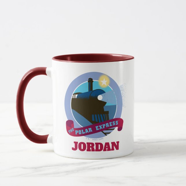 The Polar Express | Vintage Train Badge Mug (Left)