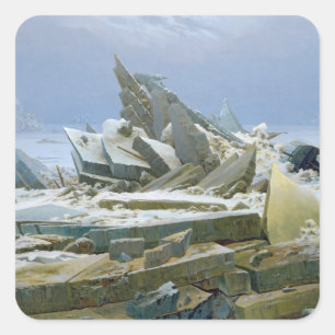 The Polar Sea, 1824 Square Sticker