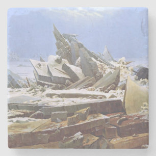 The Polar Sea (by Caspar David Friedrich) Stone Coaster
