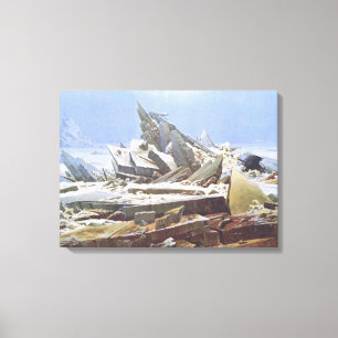 The Polar Sea of Ice (by Caspar David Friedrich) Canvas Print