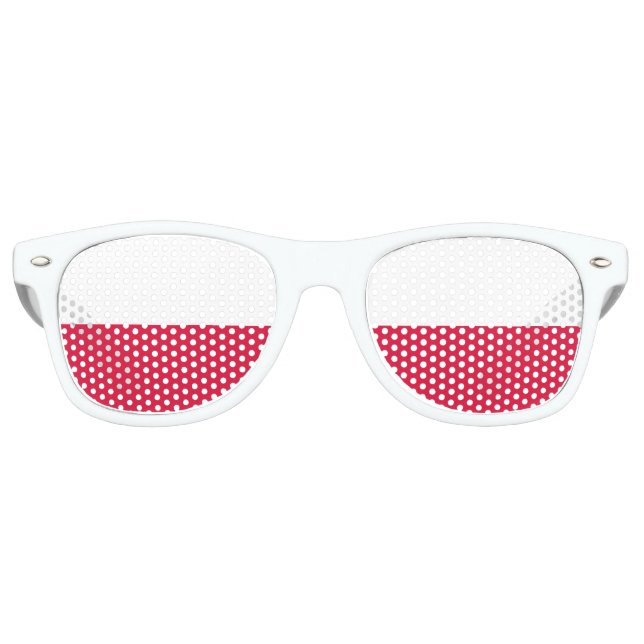 The Polish colour | Flag of Poland Retro Sunglasses (Front)