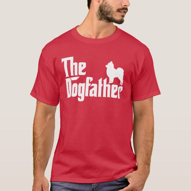 The Pomeranian Dog father funny T-Shirt (Front)