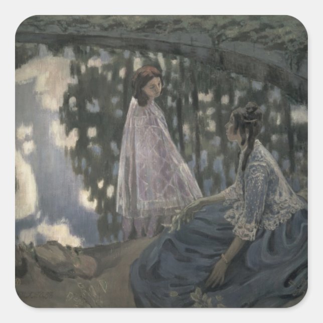 The Pond, 1902 Square Sticker (Front)