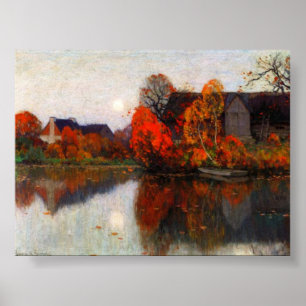 The Pond in October - Clarence Gagnon Poster