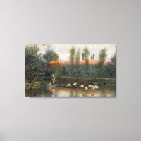 The Pond of William Morris Works at Merton Abbey (
