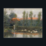 The Pond of William Morris Works at Merton Abbey ( Postcard<br><div class="desc">Image:156427  The Pond of William Morris Works at Merton Abbey (w/c and gouache on paper). Pocock,  Lexden L. (1850-1919). Victoria & Albert Museum,  London,  UK,  The Stapleton Collection.  Art,  Fine Art.</div>