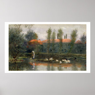 The Pond of William Morris Works at Merton Abbey ( Poster