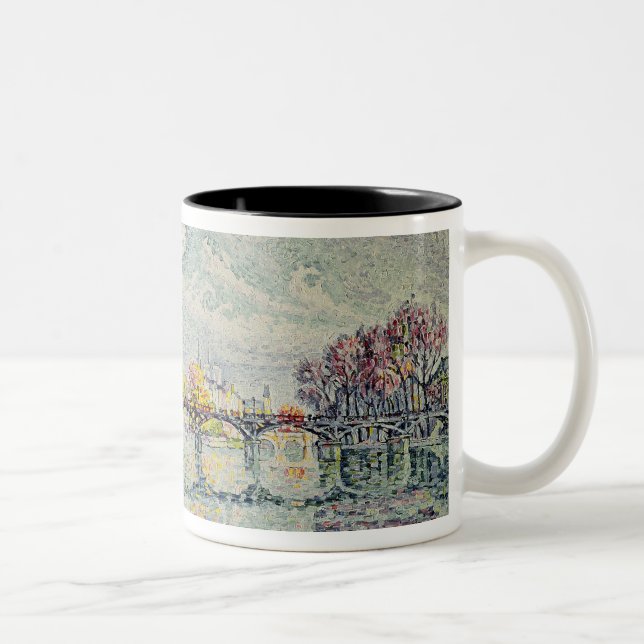 The Pont des Arts, 1928 Two-Tone Coffee Mug (Right)