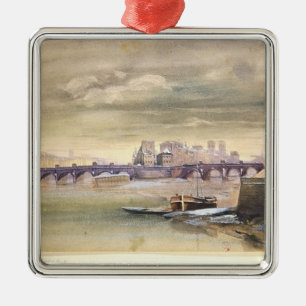 The Pont-Neuf and the Ile de la Cite, 1881 Metal Tree Decoration