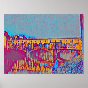 The Ponte Vecchio Card Poster