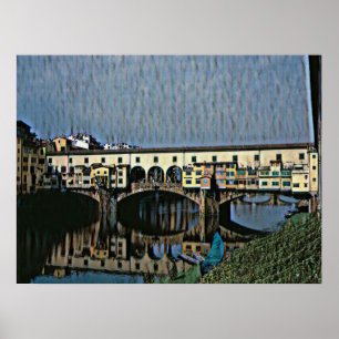 The Ponte Vecchio Card Poster