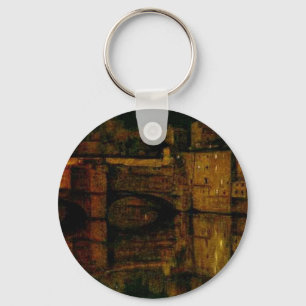 The Ponte Vecchio, Florence by William Holman Hunt Key Ring