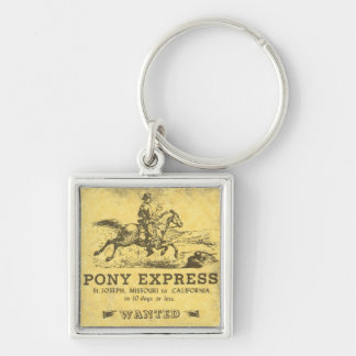 The Pony Express Wanted Poster: American History Key Ring