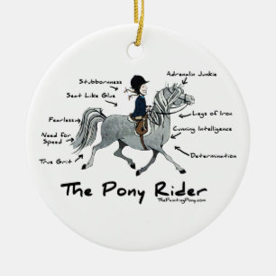 The Pony Rider Ceramic Tree Decoration