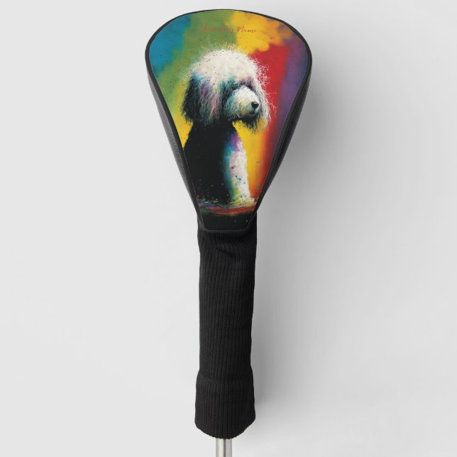 The Poodle Dog - Composition 003 Golf Head Cover (Front)