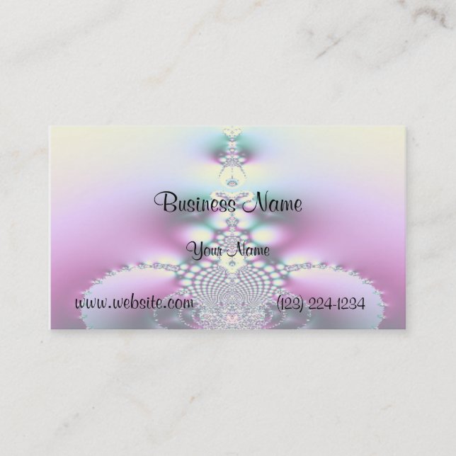 The Pool Fractal Business Card (Front)