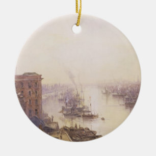 The Pool from the Adelaide Hotel, London Bridge Ceramic Tree Decoration