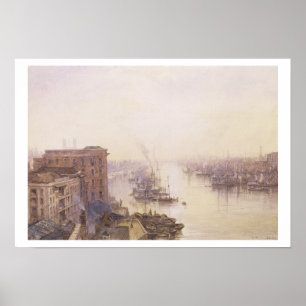 The Pool from the Adelaide Hotel, London Bridge Poster