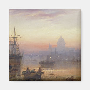 The Pool of London at Sundown, 1876 Magnet