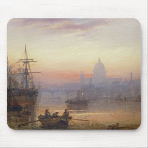 The Pool of London at Sundown, 1876 Mouse Mat
