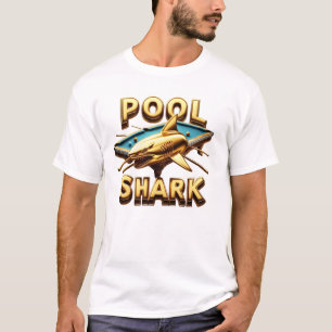 The Pool Shark: Master of the Cue T-Shirt