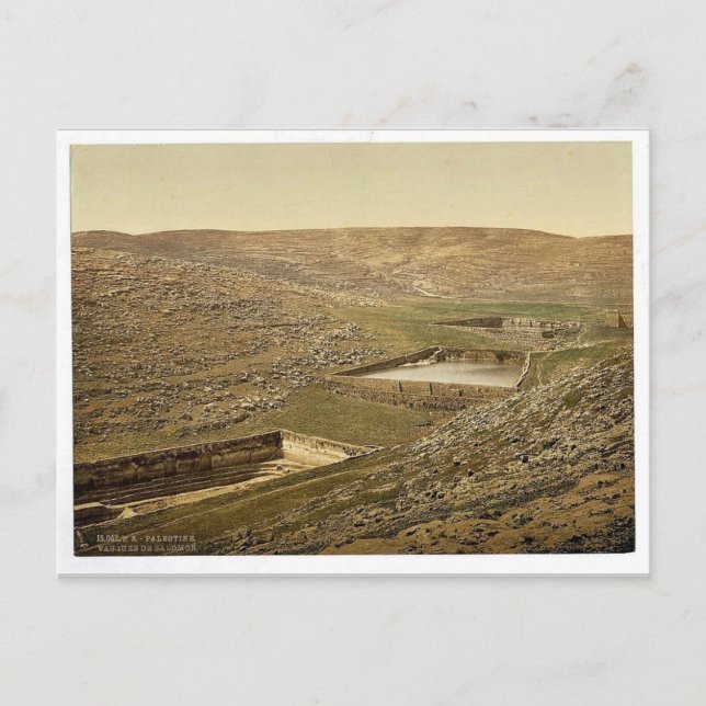 The pools of Solomon, Bethlehem, Holy Land, (i.e., Postcard (Front)