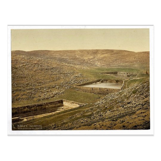 The pools of Solomon, Bethlehem, Holy Land, (i.e., Postcard
