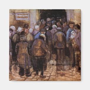 The Poor and Money by Vincent van Gogh Magnet