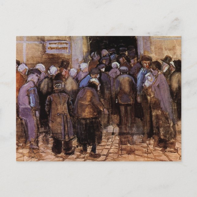 The Poor and Money by Vincent van Gogh Postcard (Front)