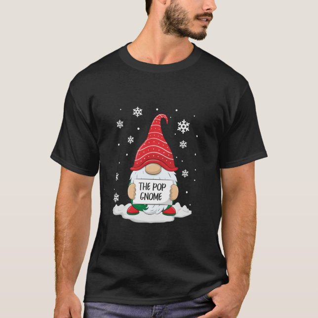 The Pop Gnome Matching Family Christmas Xmas Dad  T-Shirt (Front)