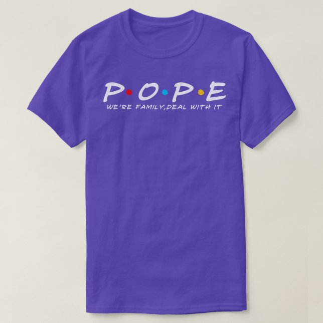 The Pope Family Pope Surname Pope Last name T-Shirt (Design Front)
