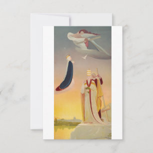 The Pope of Rome, Virgin Mary and Jesus Thank You Card