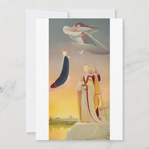 The Pope of Rome, Virgin Mary and Jesus Thank You Card