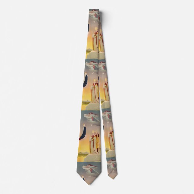 The Pope of Rome, Virgin Mary and Jesus Tie (Front)