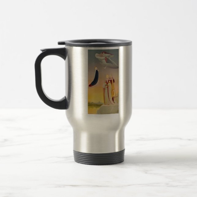 The Pope of Rome, Virgin Mary and Jesus Travel Mug (Left)