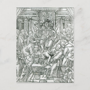 The Pope suppressed by King Henry VIII, 1534 Postcard