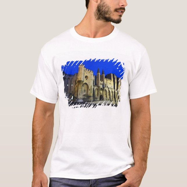 The Pope's Palace in Avignon at sunset. Built 2 T-Shirt (Front)