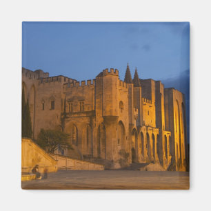 The Pope's Palace in Avignon at sunset. Built Magnet