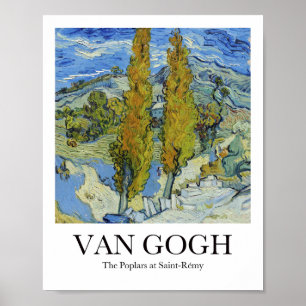 The Poplars at Saint-Rémy by Vincent van Gogh Poster