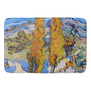 The Poplars at Saint-Rémy, Van Gogh Bath Mat