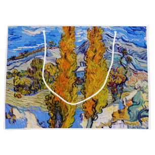 The Poplars at Saint-Rémy, Van Gogh Large Gift Bag