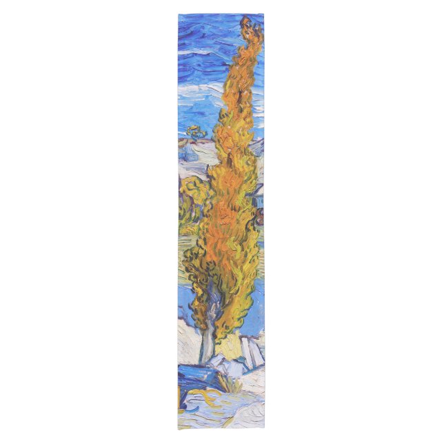 The Poplars at Saint-Rémy, Van Gogh Short Table Runner (Front)
