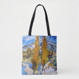 The Poplars at Saint-Rémy, Van Gogh Tote Bag