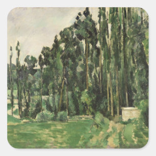 The Poplars, c.1879-82 Square Sticker