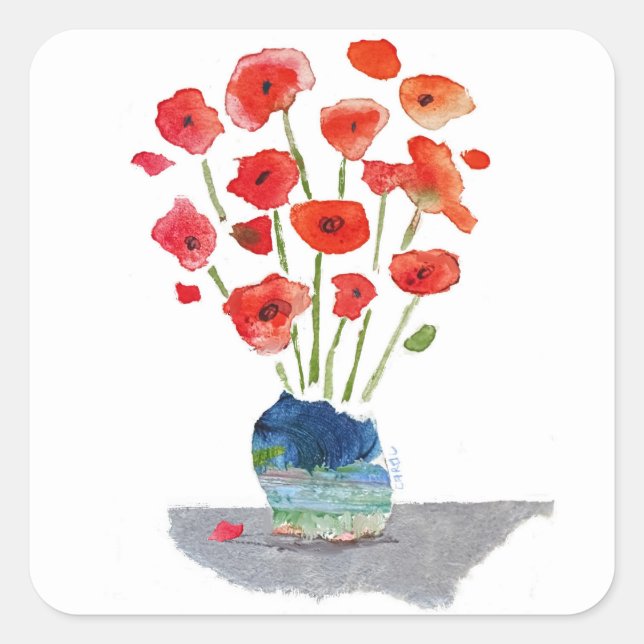 The Poppies Square Sticker (Front)