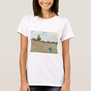 The Poppy Field near Argenteuil by Claude Monet T-Shirt