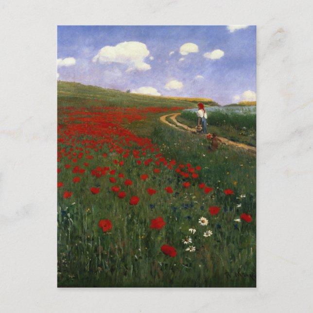 The Poppy Field Postcard (Front)