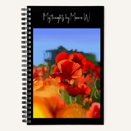 The Poppy House - Artistic Customisable Notebook