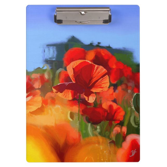 The poppy house - oil painting clipboard (Front)