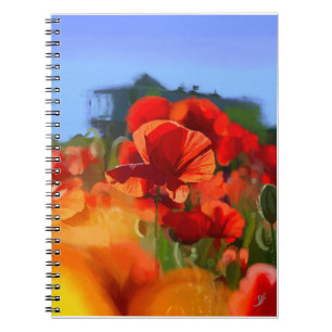 The poppy house - oil painting notebook
